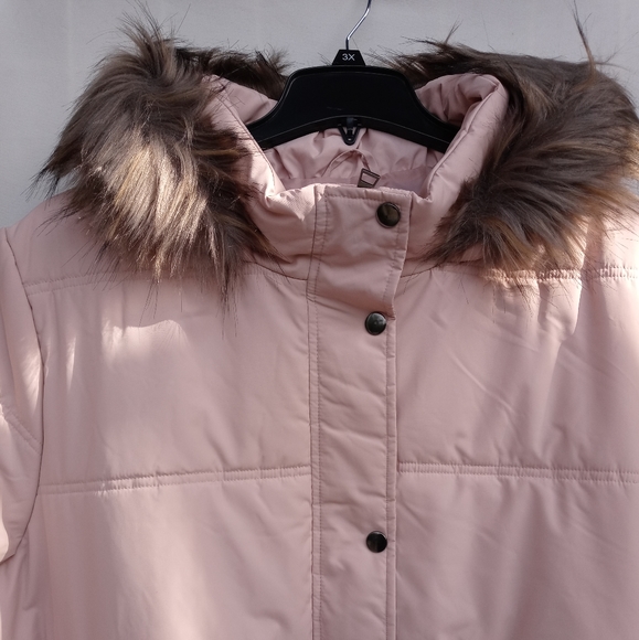 Falls Creek trimmed faux fur puffer jacket - Picture 3 of 8